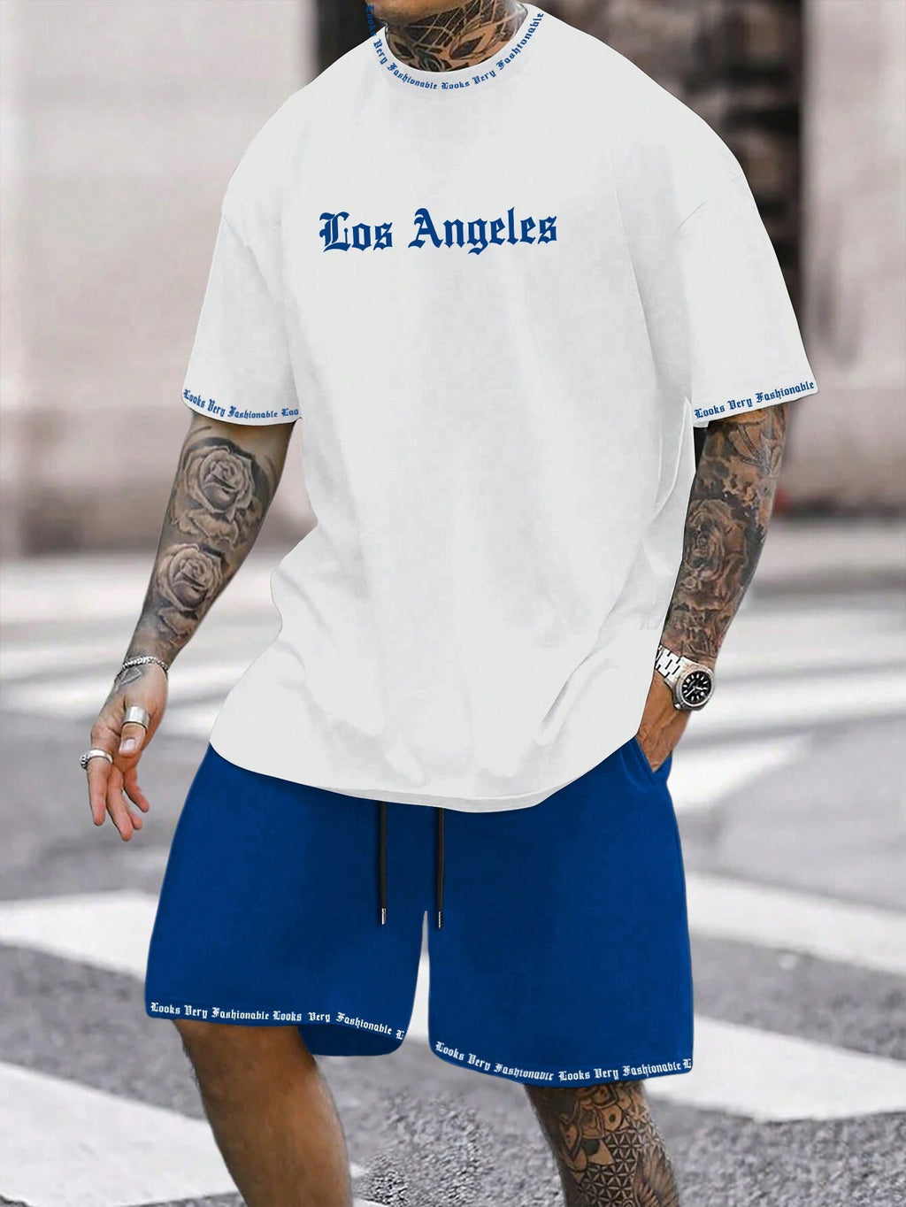 Sports Style Short-sleeved Shorts Thin Quick-drying Versatile Breathable Suit