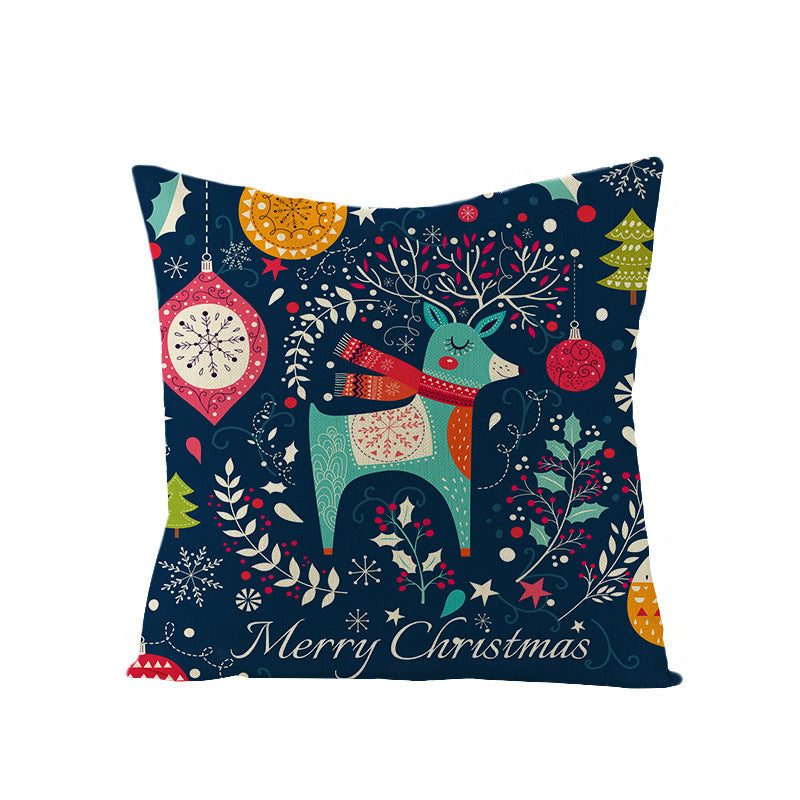 Cartoon Digital Printing Christmas Pillowcase