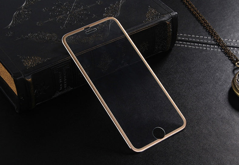 Compatible With Apple, For  Titanium Alloy Tempered Film Black 3d Full Screen Cover Film