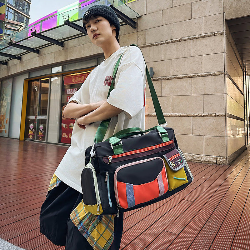 Summer Large Capacity Sports Fitness Shoulder Messenger Bag