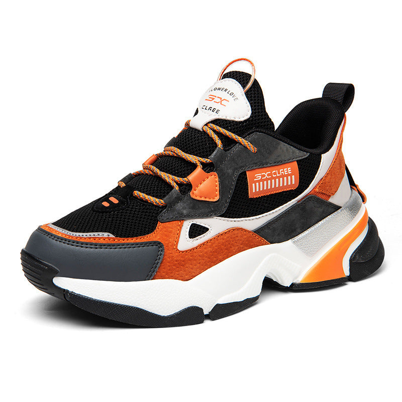Men's thick-soled mesh casual shoes