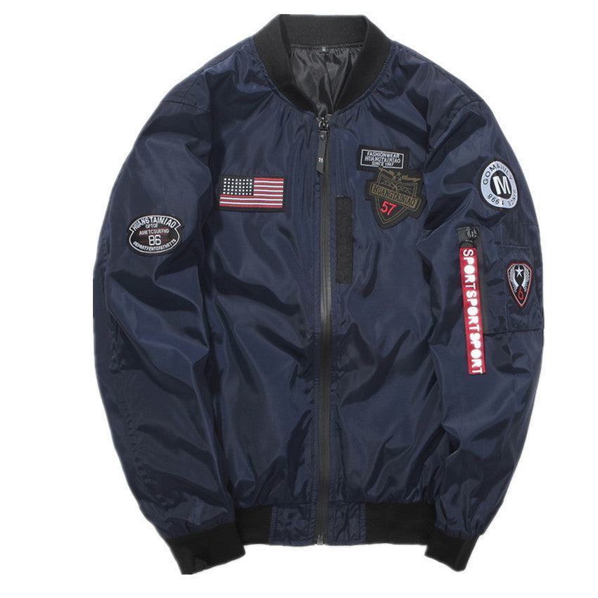 Men's Sports and Leisure Large Size Jacket Air Force