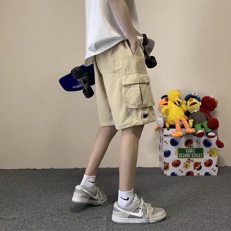 Men's Straight Pocket Cargo Casual Shorts
