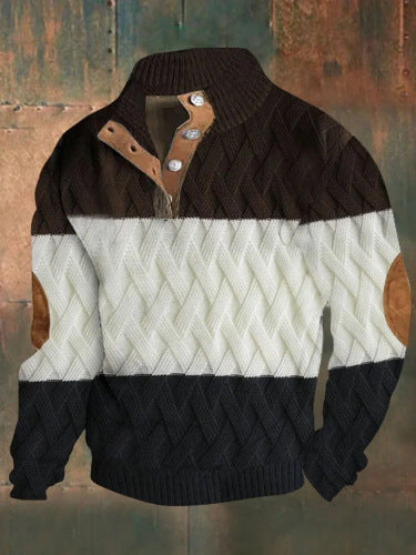 3D Sweater Hot Digital Printing Stand Collar Men's Clothing