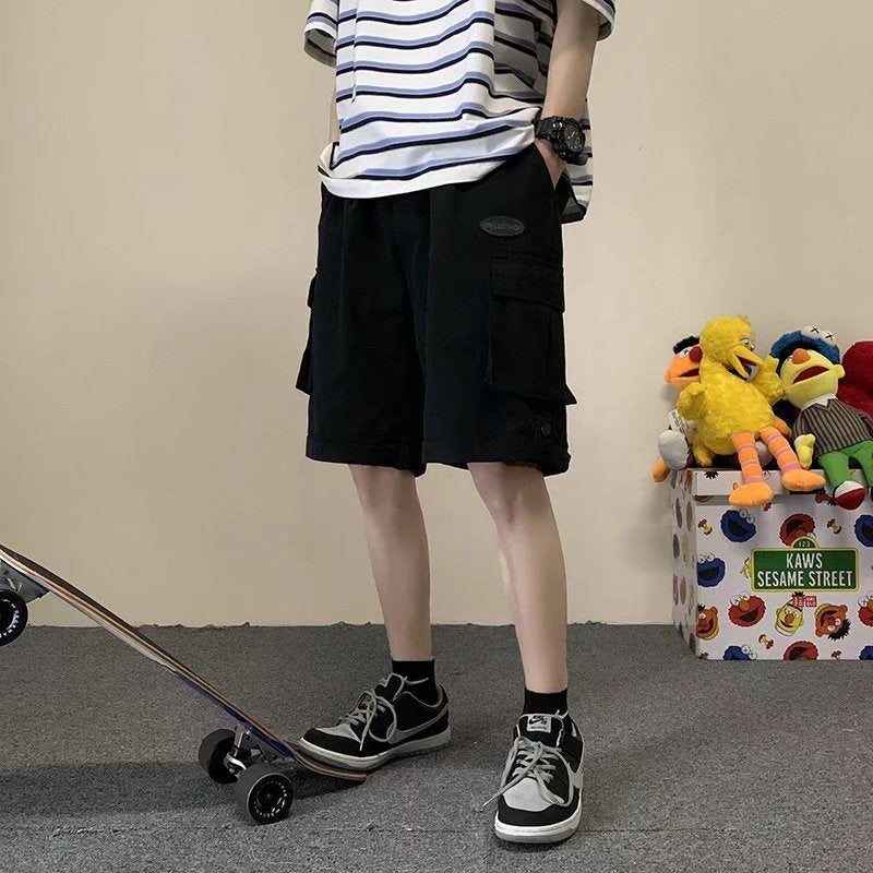Men's Straight Pocket Cargo Casual Shorts