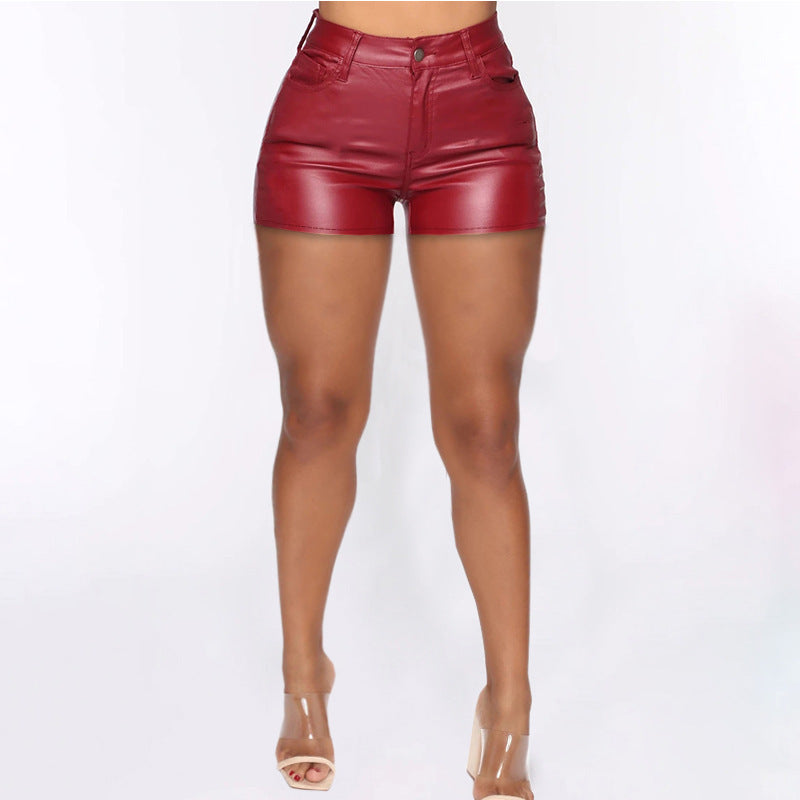 Large Size Women's Fashion High Waist Tight Shorts