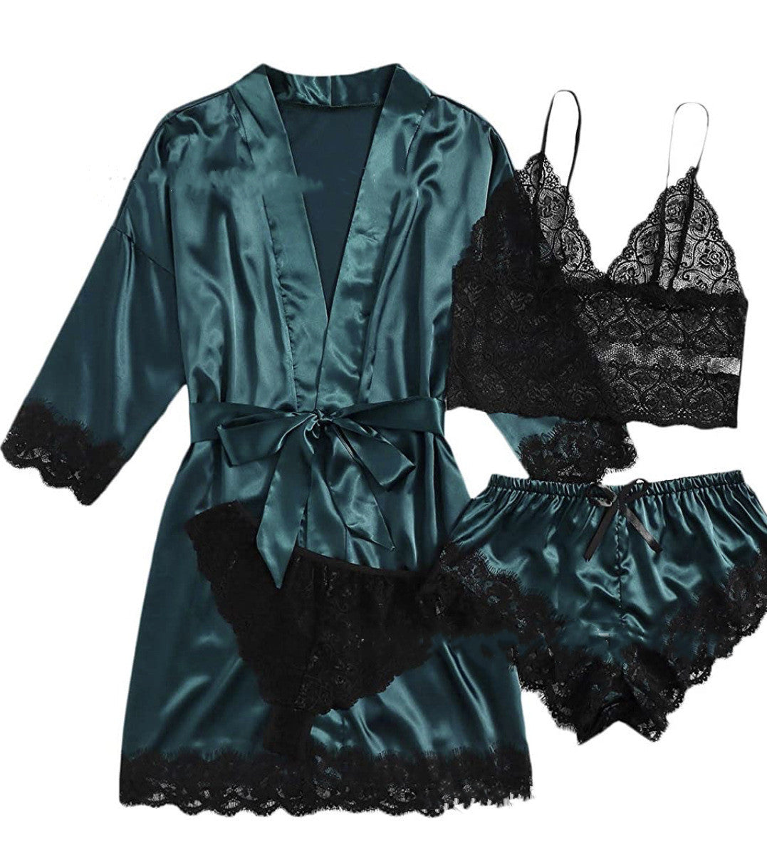 4-piece Lace Bra And Panties