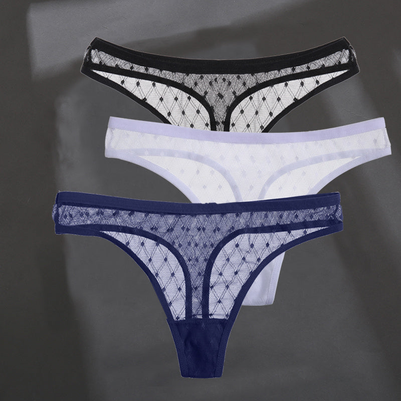 Fashion Sexy Solid Color Breathable Women's Thong