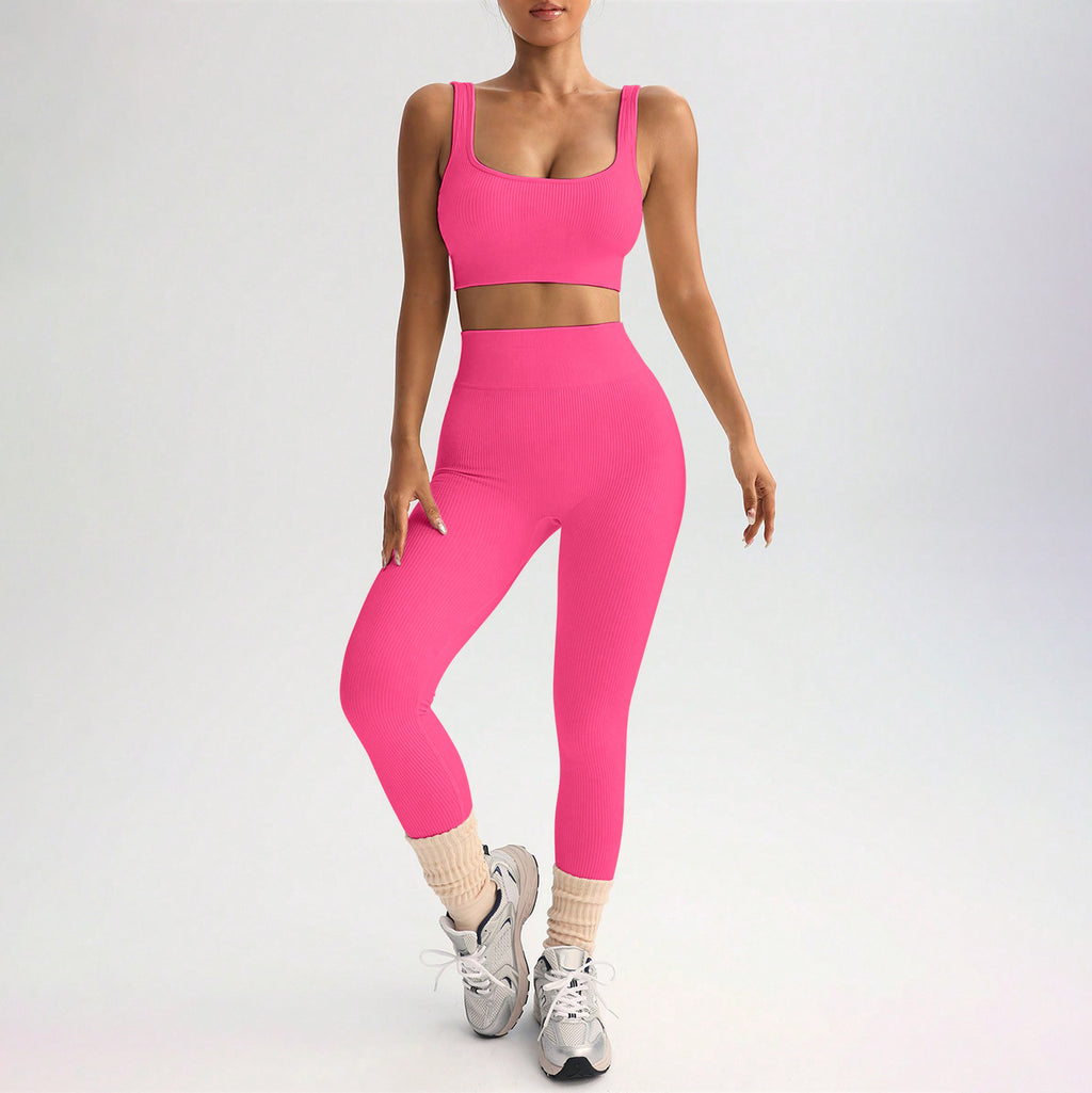 Quick-drying Yoga Clothes Suit Shockproof Sports Bra Yoga Pants
