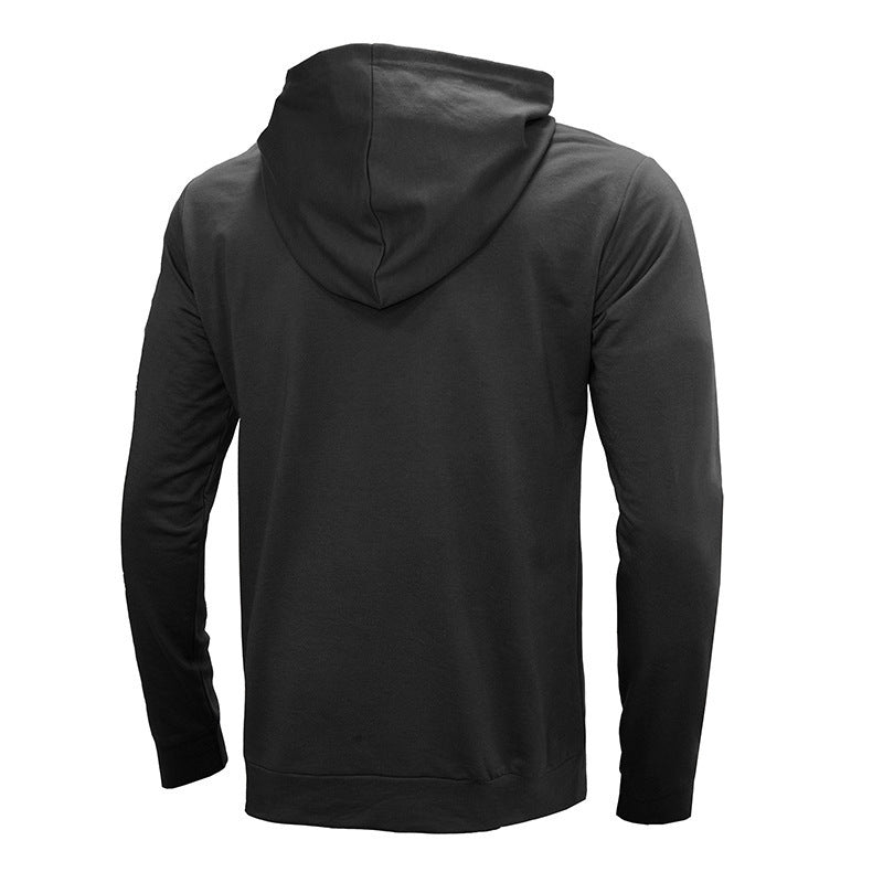 Men's Top Solid Color Long Sleeved Casual Sports Hoodie