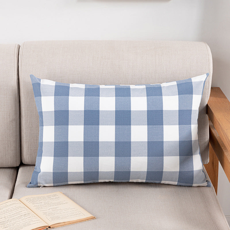 New Nordic Plaid Pillowcase Without Core