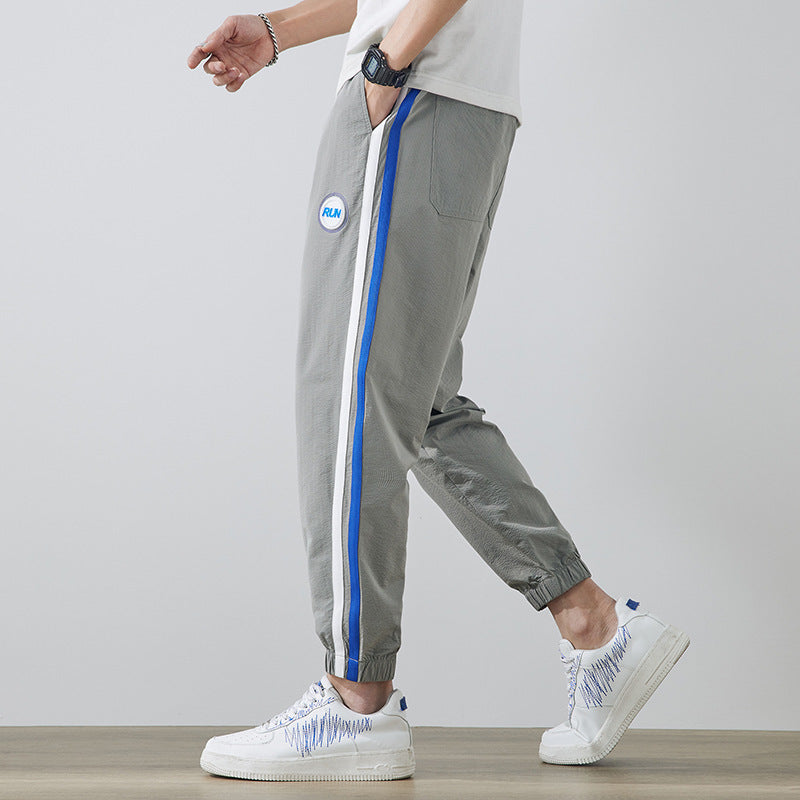 Men's Ultra-thin Ice Silk Sports Pants Tide Brand