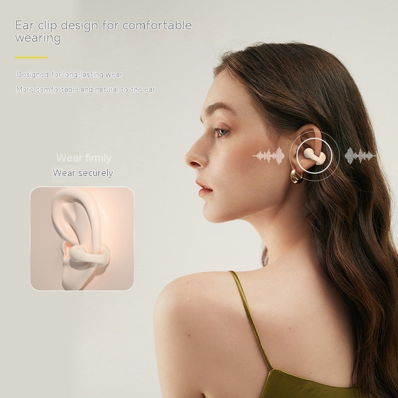 Fashion Simple Clip-on Wireless Bluetooth Headset