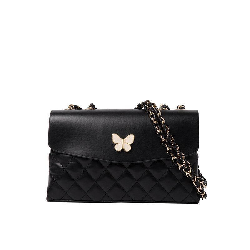 Fashion Trend Rhombus Chain Bag Ins Western Style One Shoulder Messenger Small Square Bag Tide