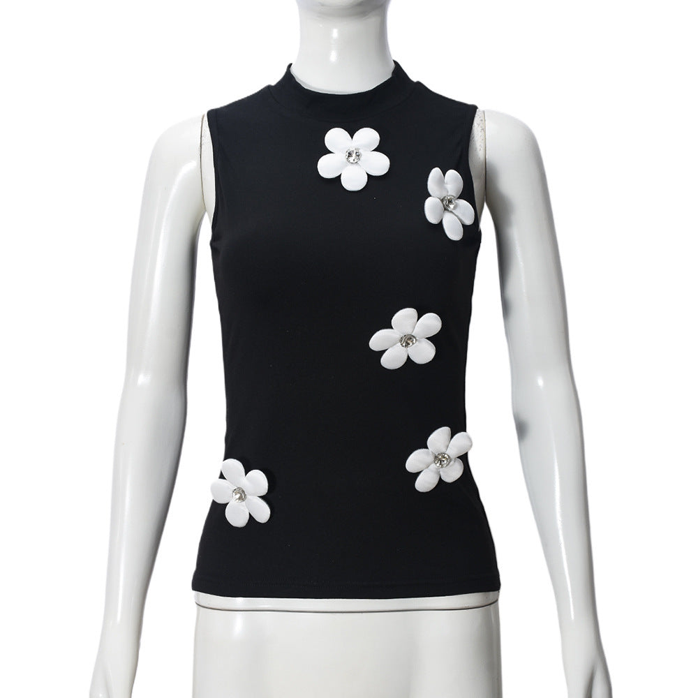 Elegant Sexy Round Neck Vest Top For Women
