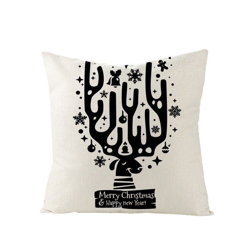 Cartoon Digital Printing Christmas Pillowcase