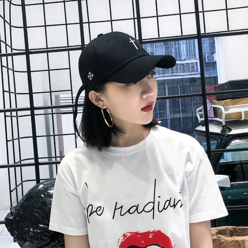 Embroidered Cross Baseballcap