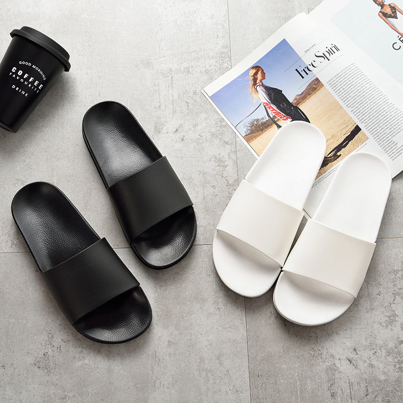 Household non-slip slippers with soft bottom