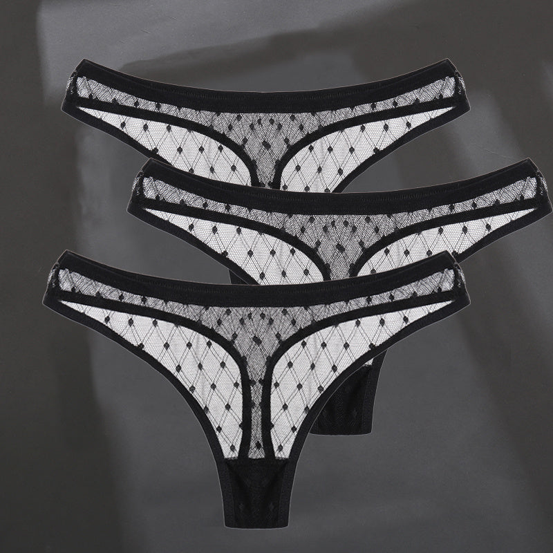 Fashion Sexy Solid Color Breathable Women's Thong