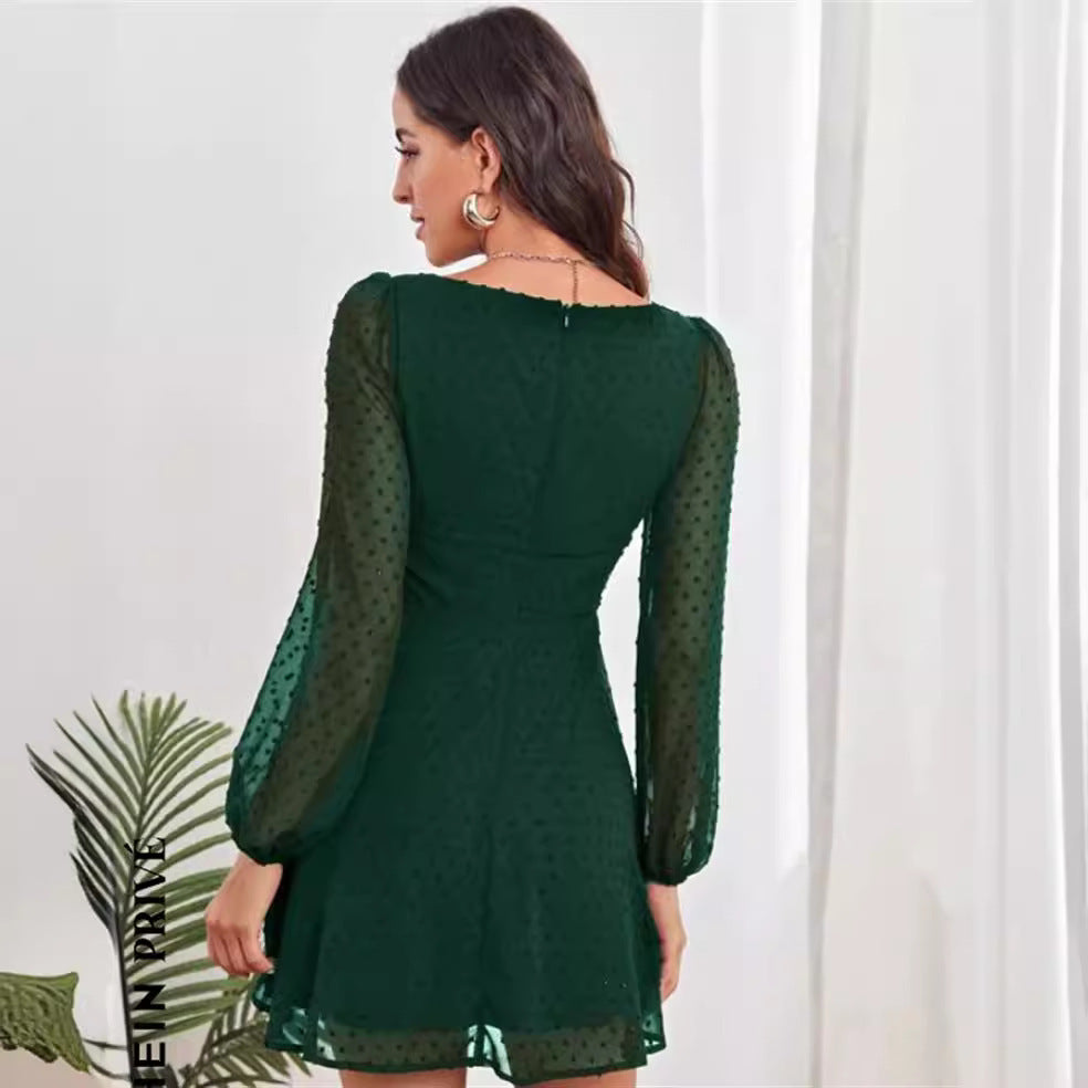 High Waist Temperament Elegant Commuter Female Dress