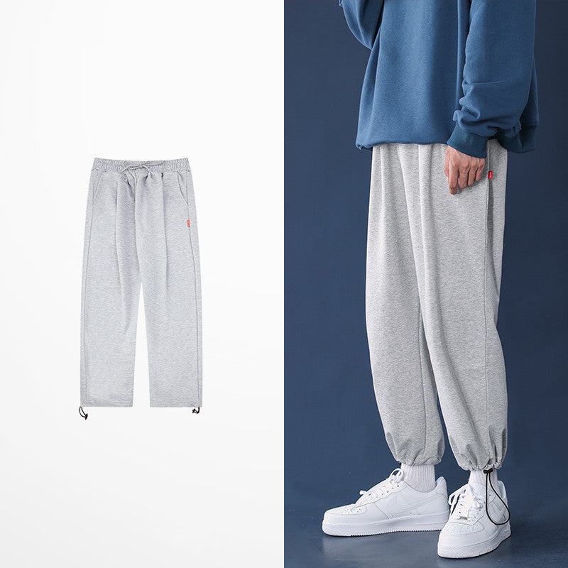 Wide-leg Drawstring Trousers Basketball All-match Loose Guard Pants
