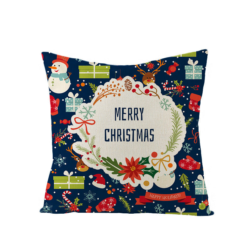 Cartoon Digital Printing Christmas Pillowcase