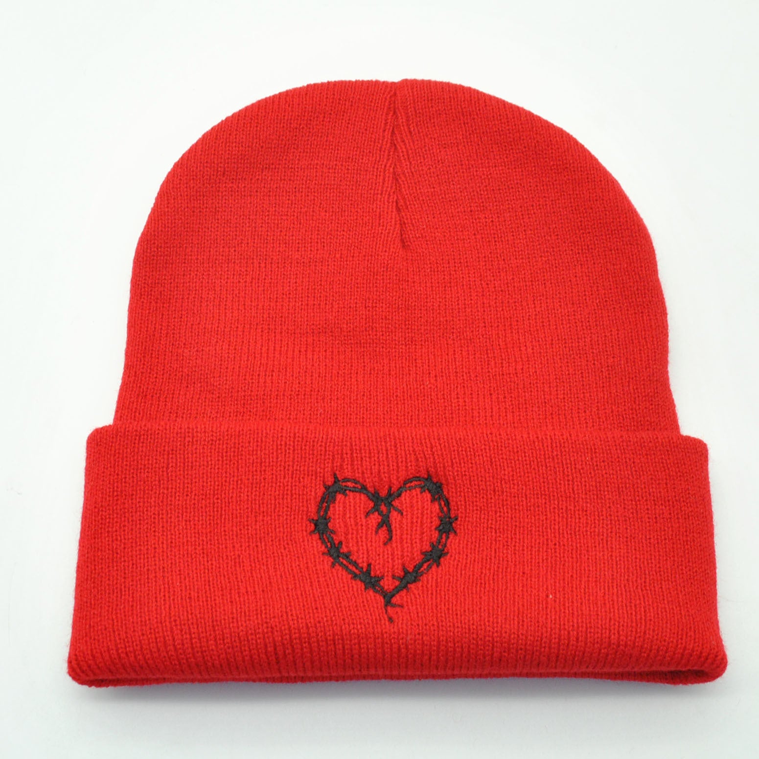 Outdoor Keep Warm Couple Heart-shaped Knitted Hat Women