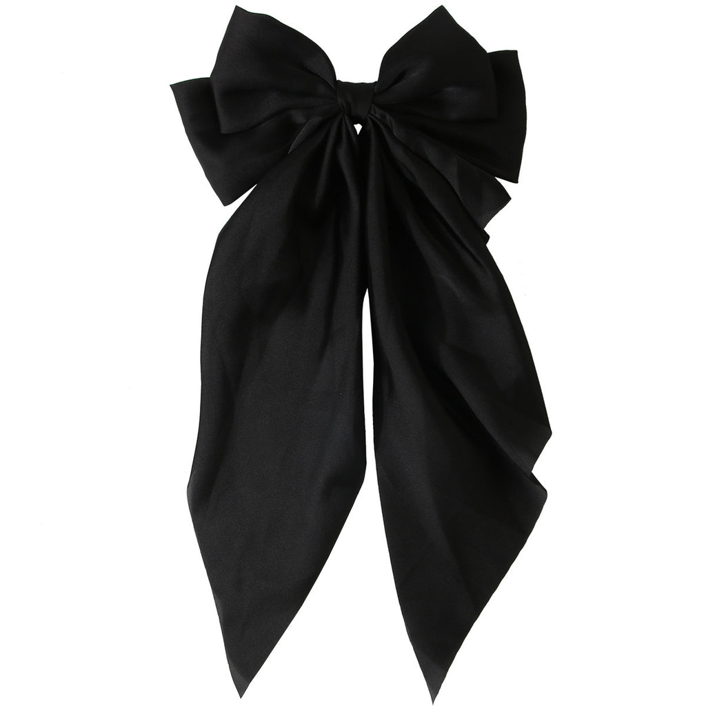 Ribbon Bowknot Spring Clip Satin Barrettes