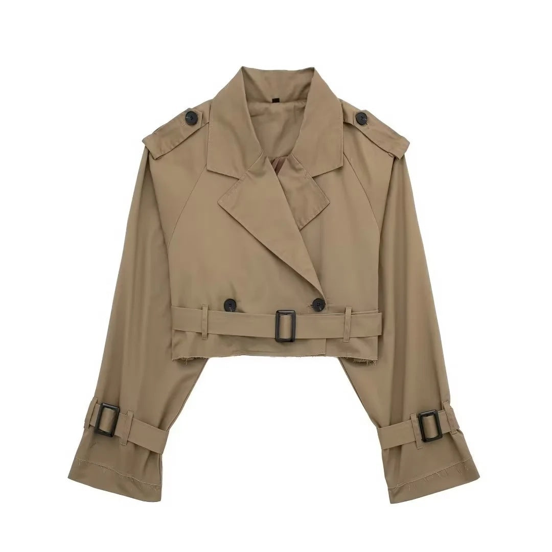European And American Style Women's Short Cut Windbreaker