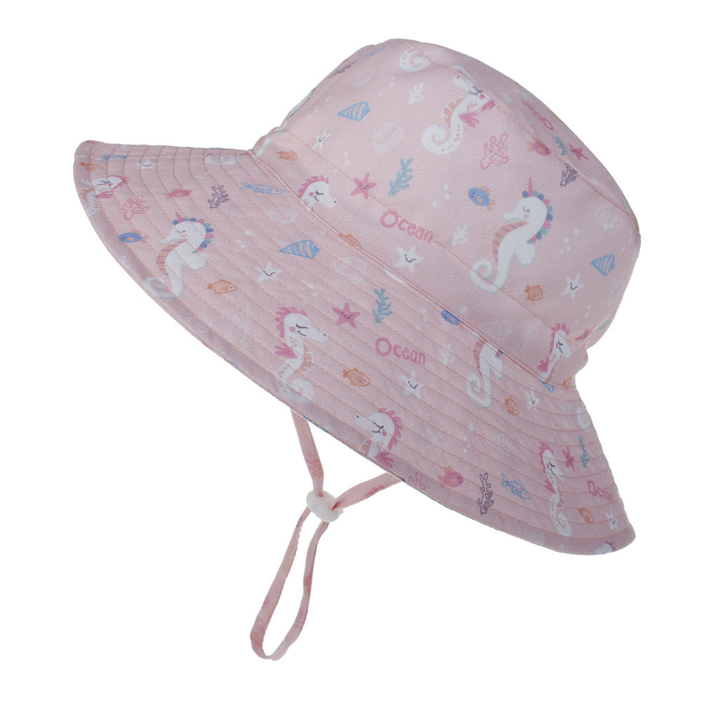 Baby Girl Breathable Parent-child Beach  Fisherman Hat