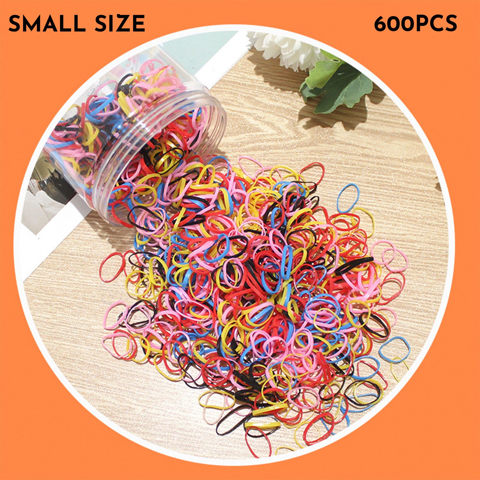 Baby Hair Ties Hair Rubber Bands For Toddler Infants Kids Girls Thin Small Hair Elastics TPU 300 600 Piece Pack