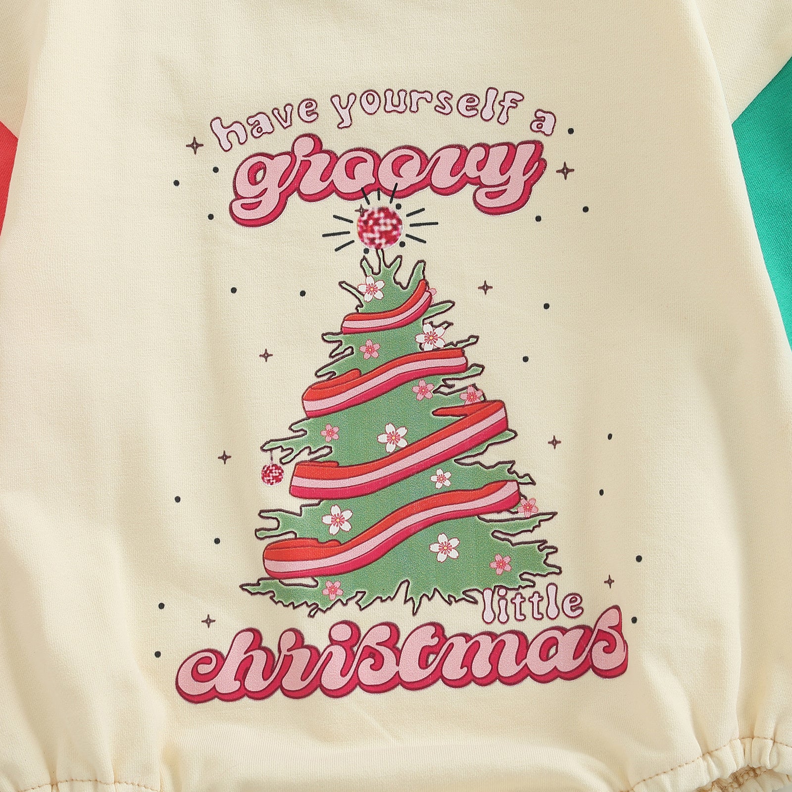 New Color Contrast Long Sleeve Children's Christmas