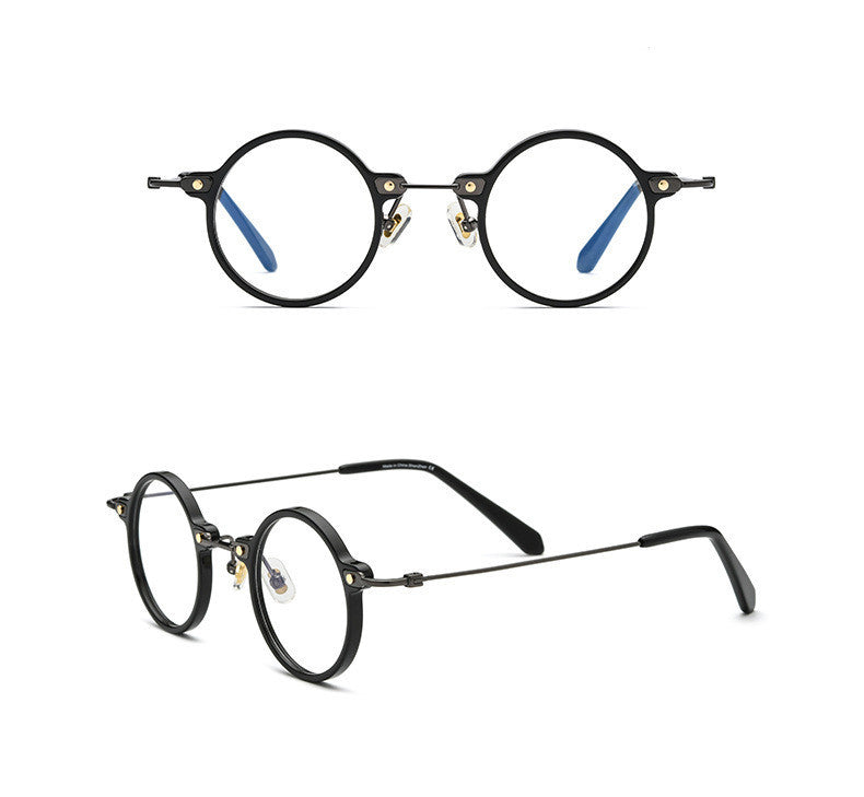 Women's Square B Titanium Plate Fashion Optical Glasses Frame IP Plating