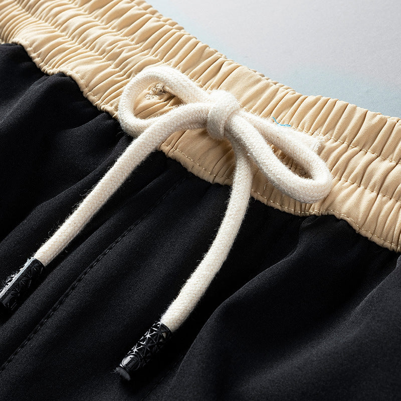 Men's Fashion Brand Ins Straight Outer Wear Five Points Plus Size
