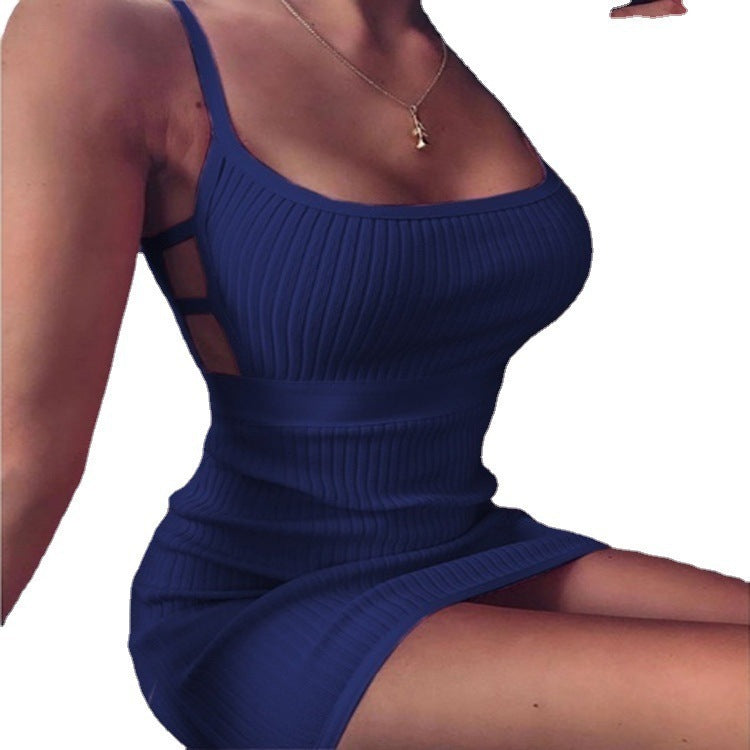European And American New Knitted Hip Skirt Dress For Women