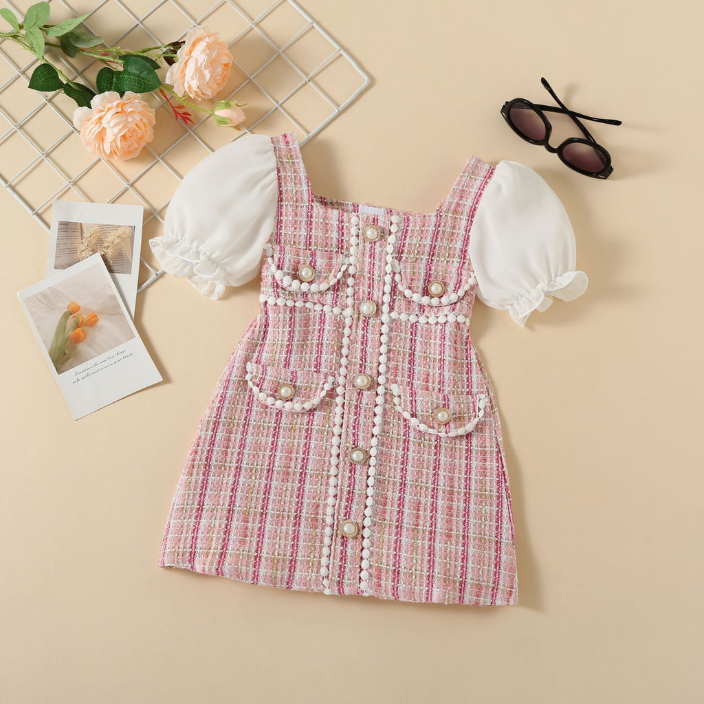 Pearl Button Summer Bubble Sleeves