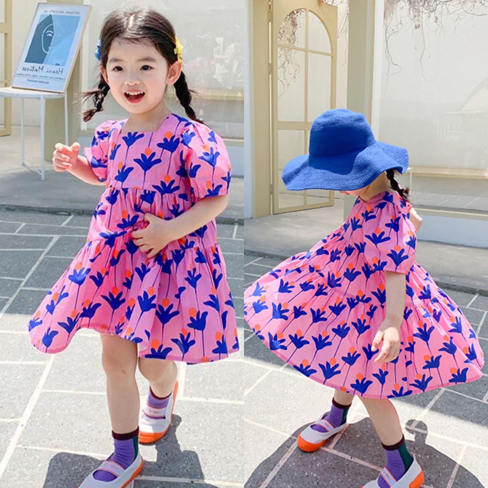 Children Flower Dress Summer Girl Is Lovely
