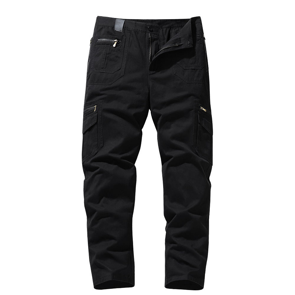 Multi-pocket Spring And Summer Large Military Style Straight Pants