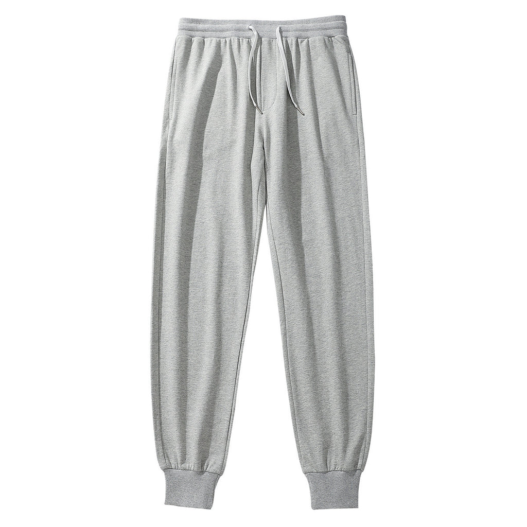 Men's Cotton Sports Casual Pants Drawstring Loose Slimming