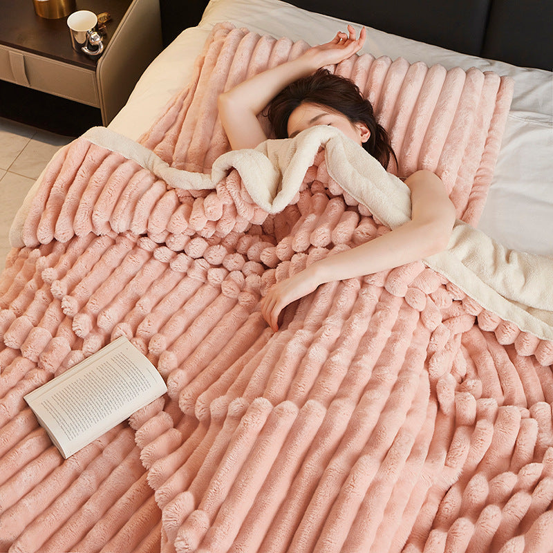 Hair Tuscan Rabbit Plush Blanket Strip