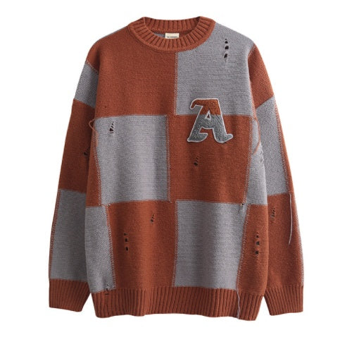 Ins Loose Top Retro Style Sweater