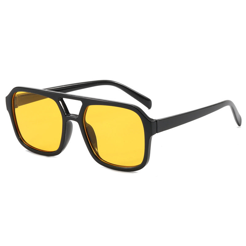 Personalized Retro UV-proof Double Beam Sunglasses
