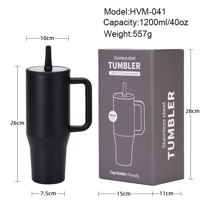 Leak Proof Foldable Straw Double Layered Ice Cream Cup