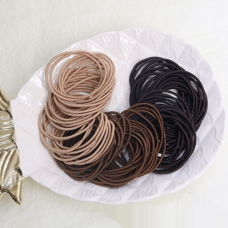 Female Morandi Simple Rubber Band Hair Rope