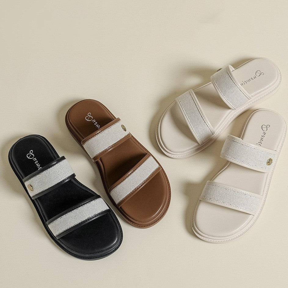 Women's Vintage Soft Bottom Flip-flops Beach Slippers