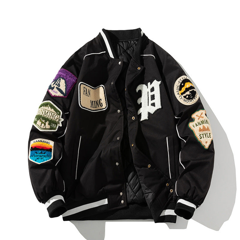 Autumn And Winter Street Tide Baseball Suit Men