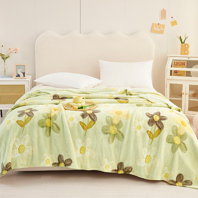 Creative Printing Warm Thickened Flannel Blanket