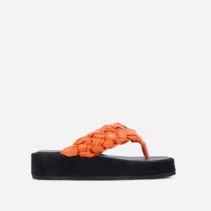 Fashion Ladies Round Toe Flip-flops