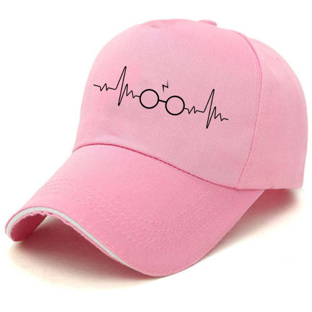Glasses Printed Casual All-match Duck Tongue Hat