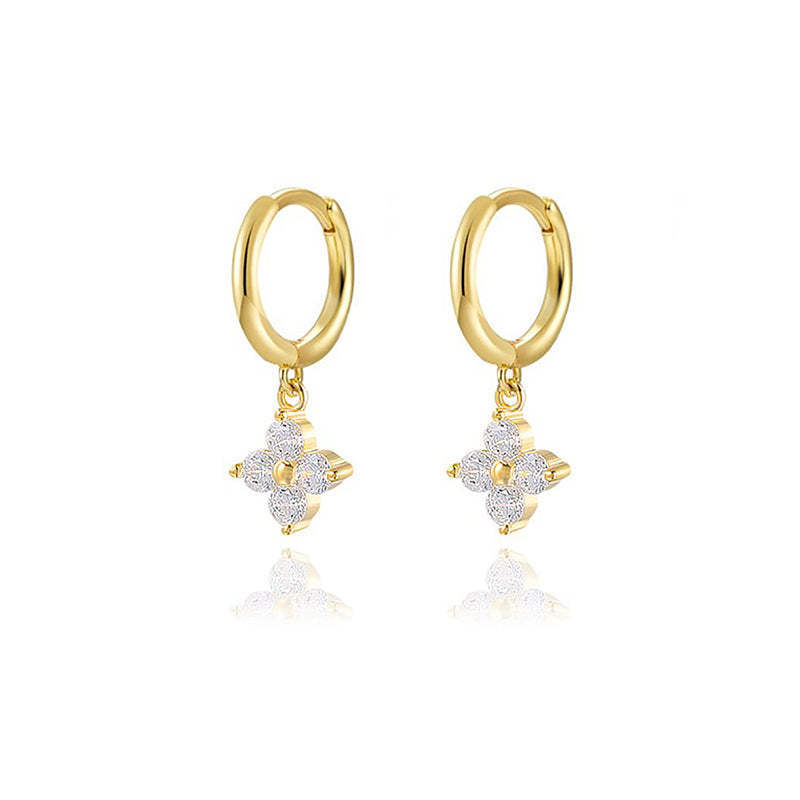 Mei Amethyst Wedding Pendant Geometric Flower Fashion Ornament Women